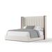 Wade Logan® Grasser Low Profile Standard Bed Upholstered/Revolution Performance Fabrics® in White | 67 H x 83.5 W x 81 D in | Wayfair