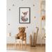 Zoomie Kids Minka Deer In Flowers Framed Art Paper in White | 36 H x 24 W x 1.5 D in | Wayfair 6A92AA83EC88483ABE59530836D01F25