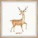 Redwood Rover Iona Gentle Deer Framed Art Paper in Brown/Pink | 12 H x 12 W x 1.5 D in | Wayfair A8364D85BBB94F879422CAD341AB6090