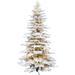 The Holiday Aisle® Snow Artificial Most Realistic Christmas Tree in Green/White | 79 W x 79 D in | Wayfair B33F52E9BB094535AB06BFB0145E9A72