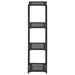 Wade Logan® Bookshelf Storage Shelf Open Shelf Bookcase Household Shelf Poly Rattan Plastic in Black | 47.2 H x 11.8 W x 31.8 D in | Wayfair