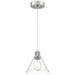 Access Lighting Port Nine 8 Inch LED Mini Pendant - 63140LEDDLP-BS/CLR