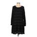 Good Luck Gem Casual Dress - DropWaist: Black Print Dresses - Women's Size Small