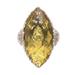 Sky Arc,'Gold Accented Lemon Quartz Cocktail Ring from Bali'