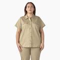 Dickies Women's Plus 574 Original Work Shirt - Military Khaki Size 3X (FSW574)