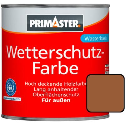 Wetterschutzfarbe 750ml Braun Holzfarbe UV-Schutz Wetterschutz - Primaster Image
