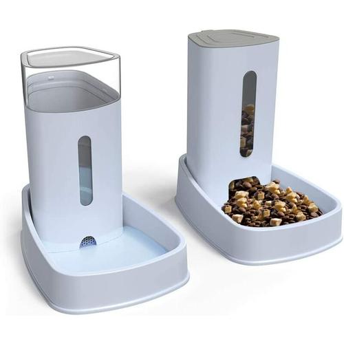 Automatischer Futterspender Katze/Hunde Wasserspender und Futterspender Haustier Automatischer