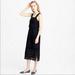 J. Crew Dresses | J Crew Women's Sleeveless Tiered Eyelet Square Neck Cotton Midi Dress Black 4 | Color: Black | Size: 4