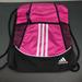 Adidas Bags | Adidas Drawstring Bag Backpack Pink & Black | Color: Black/Pink | Size: Os