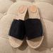 J. Crew Shoes | Jcrew Women’s Navy Suede Espadrilles Slide Sandals | Color: Blue/Tan | Size: 10