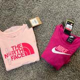 Nike Shirts & Tops | Brand New Girl’s Nike/Northface Bundle Size Large | Color: Red/Tan | Size: Lg