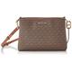 Michael Kors Trisha Medium Logo Crossbody Bag Triple BROWN