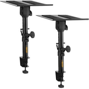 Auray Adjustable Clamp-On Desktop Studio Monitor Stand (Pair) SMS-10CL