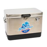 Tommy Bahama 54 Qt. Stainless Cooler, Stainless Steel in Black | 16.5 H x 23.5 W x 15.5 D in | Wayfair TC54SSTB-103B-1