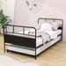 Latitude Run® Twin Size Metal Platform Bed w/ Trundle Metal in Black | 31 H x 39 W x 77 D in | Wayfair AD8048A88444463D9EC8A6D9E5BFC1D3