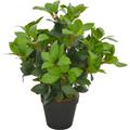 Bonnevie - Künstliche Pflanze Lorbeerbaum mit Topf Grün 40 cm vidaXL201834
