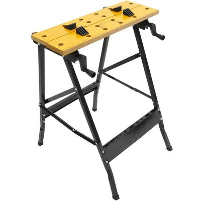 Werkbank mit Spannbacken. Arbeitstisch Klappbar Vielseitig verstellbar 100 Kg - Primematik Image