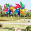 Moulin à vent coloré moulin à vent décoration de pelouse de jardin de cour de Patio jouet