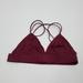 Urban Outfitters Intimates & Sleepwear | (Uo) Out From Under Burgundy Triangle Longling Bralette Size L | Color: Red | Size: L