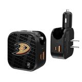 Anaheim Ducks Team Logo Dual Port USB Car & Home Charger