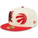 "Men's New Era Cream/Red Toronto Raptors 2022 NBA Draft 59FIFTY Fitted Hat"