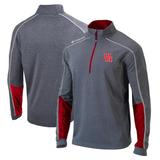 Men's Columbia Heathered Gray/Red Houston Cougars Omni-Wick Shotgun 2.0 Quarter-Zip Pullover Top