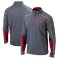 Men's Columbia Heathered Gray/Crimson Oklahoma Sooners Omni-Wick Shotgun 2.0 Quarter-Zip Pullover Top