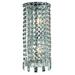 Maxime 2 light Chrome Wall Sconce Clear Royal Cut Crystal - Elegant Lighting V2031W8C/RC
