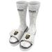 Men's ISlide White Vegas Golden Knights Speckle Socks & Slide Sandals Bundle