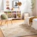 Elyse 7'10" x 10' Modern Bone/Light Brown/Dark Beige/Moss/Nutmeg/Mustard/White Area Rug - Hauteloom