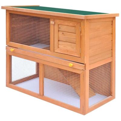 Vidaxl - Kaninchenstall Kleintierhaus Hasenstall 1 Tür Holz