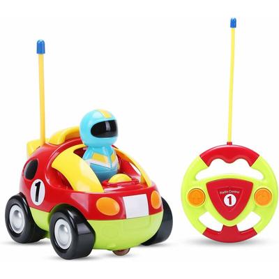 Cartoon rc Rennwagen mit Musik und Licht Elektrische Funksteuerung Spielzeug Fernbedienung Auto für