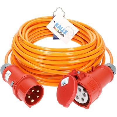 Kalle Verlängerungskabel cee 400V 16A 1,5mm² Phasenwender Extreme Signal Orange IP44 5 Meter Image