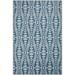 Blue/White 168 x 120 W in Area Rug - Foundry Select Ancilin Moroccan Machine Woven Area Rug Chenille | 168 H x 120 W in | Wayfair