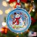 The Holiday Aisle® Holiday Shaped Ornament Glass in Blue/Red | 3.5 H x 3 W x 1 D in | Wayfair D3680044E0E748C5BA0156CB5D478DDB