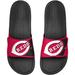 Youth FOCO Cincinnati Reds Colorblock Big Logo Legacy Slide Sandals