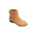 Wide Width Women's The Zenni Bootie by Comfortview in Camel (Size 8 W)