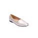 Extra Wide Width Women's The Ruby Flat by Comfortview in Silver (Size 9 1/2 WW)