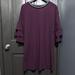 Anthropologie Dresses | Anthro Alya Purple Ruffle Sleeve Dress | Color: Black/Purple | Size: M