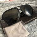 Gucci Accessories | Gucci Gg Matte Black Aviator Sunglasses | Color: Black | Size: Os