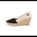 Tory Burch Shoes | Guc Tory Burch Wedges | Color: Black/Cream | Size: 7.5