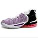 Nike Shoes | Nike Lebron James 18 Basketball Sneakers Shoes Youth Size 6.5 Womens Size 8 | Color: Black/Purple | Size: 6.5b