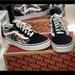 Vans Shoes | Floral Lace Up Vans Size 7 | Color: Black | Size: 7