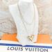 Louis Vuitton Jewelry | Louis Vuitton Large Essential V Gold Tone Necklace | Color: Gold | Size: Os