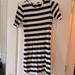 Zara Dresses | Black And White Striped T Shirt Dress | Color: Black/White | Size: M