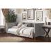 Willa Arlo™ Interiors Maidste Twin Daybed Upholstered/Velvet, Wood in Gray | 31.7 H x 85.2 W x 42.5 D in | Wayfair A82E9AF79E8E4F23A09F60AB7F7C8748