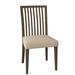 Saloom Furniture Skyline Slat Back Side Chair Wood/Upholstered in Brown | 36 H x 19 W x 19 D in | Wayfair 24SU-Nantucket-Spectra