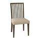 Saloom Furniture Skyline Slat Back Side Chair Wood/Upholstered in Brown | 36 H x 19 W x 19 D in | Wayfair 24SU-Nantucket-Shell