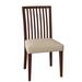 Saloom Furniture Skyline Slat Back Side Chair Wood/Upholstered in Brown | 36 H x 19 W x 19 D in | Wayfair 24SU-Walnut-Bounty