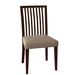 Saloom Furniture Skyline Slat Back Side Chair Wood/Upholstered in Brown | 36 H x 19 W x 19 D in | Wayfair 24SU-Chestnut-Bounty